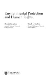 Tapa de Environmental protection and human rights