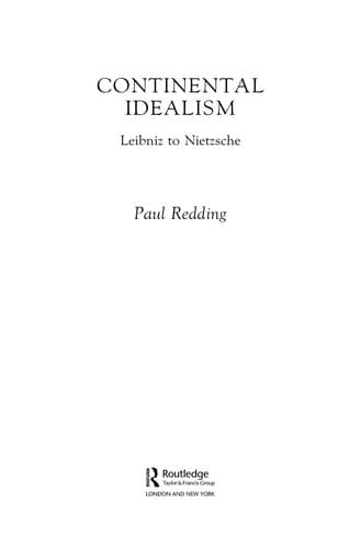 Tapa de Continental idealism