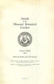 Tapa de Annals of the Missouri Botanical Garden