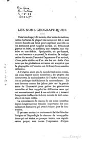 Tapa de Les noms géographiques de la province de Québec