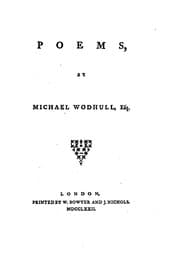 Tapa de Poems: By Michael Wodhull, Esq