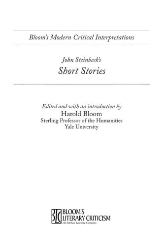 Tapa de John Steinbeck's short stories
