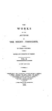 Tapa de The works of the author of "The night-thoughts". Revised and corrected by himself