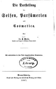 Tapa de Die Darstellung der Seifen, Parfümerien und Cosmetica