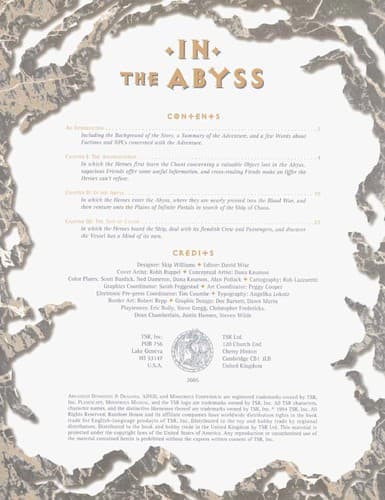 Tapa de In the Abyss (AD&D/Planescape)