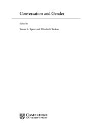Tapa de Conversation and gender