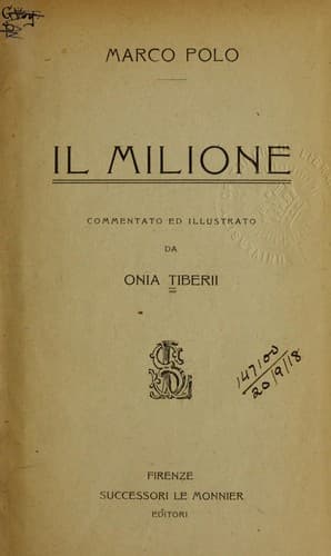 Tapa de Il milione