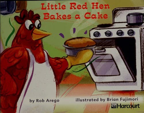 Tapa de Little red hen bakes a cake