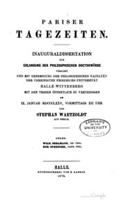 Tapa de Pariser Tagezeiten