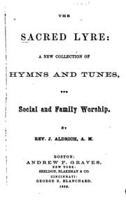 Tapa de The Sacred Lyre: A New Collection of Hymns and Tunes for Social and Family Worship