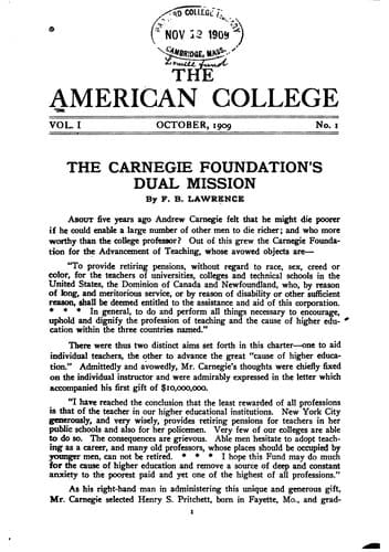 Tapa de The American College