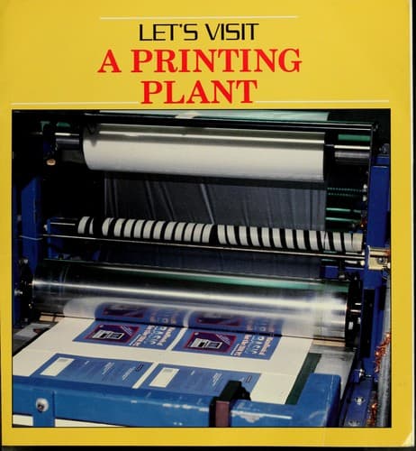 Tapa de Let's visit a printing plant