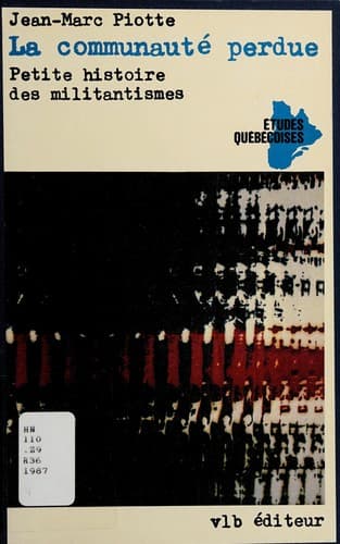Tapa de La communauté perdue