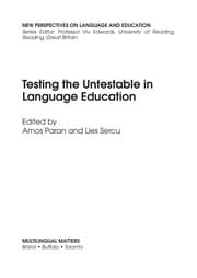 Tapa de Testing the untestable in foreign language education