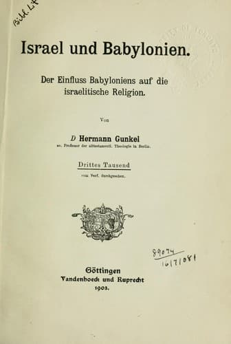 Tapa de Israel und Babylonien