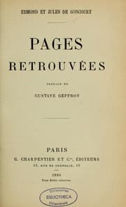 Tapa de Pages retrouvées