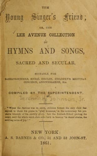 Tapa de The Young singer's friend