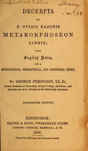 Tapa de Deceptera from Ovid's Metamorphoses