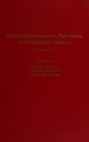 Tapa de Studies in econometrics, time series, and multivariate statistics