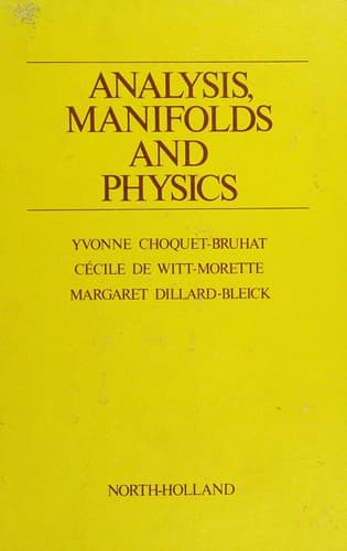 Tapa de Analysis, manifolds, and physics