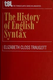 Tapa de A history of English syntax