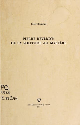Tapa de Pierre Reverdy