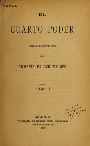 Tapa de El cuarto poder