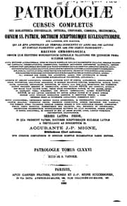 Tapa de Patrologiae cursus completus