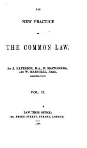 Tapa de The New Practice of the Common Law