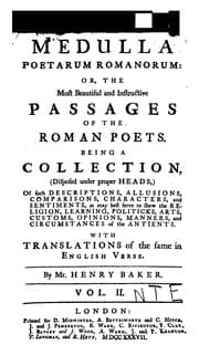Tapa de Medulla poetarum romanorum, The most beautiful and instructive passages of the Roman poets ..