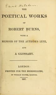Tapa de The poetical works of Robert Burns