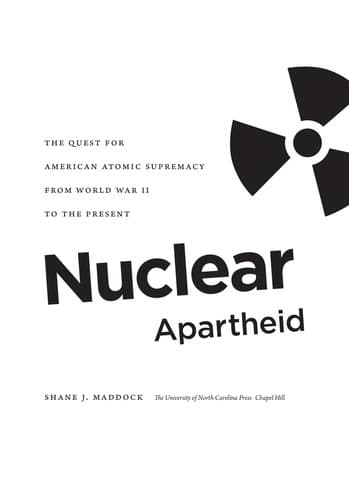 Tapa de Nuclear apartheid