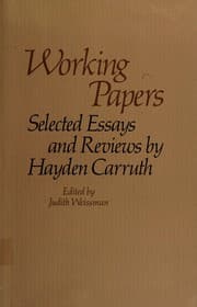Tapa de Working papers