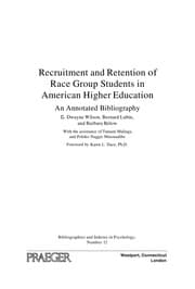 Tapa de Recruitment and retention of race group students in American higher education