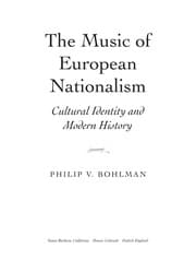 Tapa de The music of European nationalism