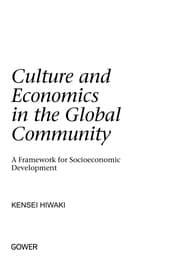 Tapa de Culture and economics in the global community