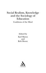 Tapa de Social realism, knowledge and the sociology of education