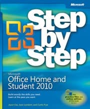 Tapa de Microsoft Office home and student 2010 step by step