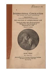 Tapa de The sanction of international law