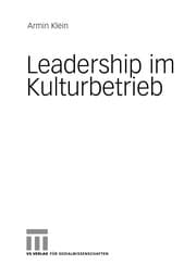 Tapa de Leadership Im Kulturbetrieb