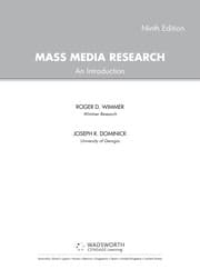 Tapa de Mass media research