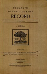 Tapa de Brooklyn Botanic Garden record