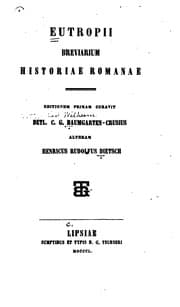 Tapa de Breviarium historiae Romanae