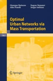 Tapa de Optimal urban networks via mass transportation