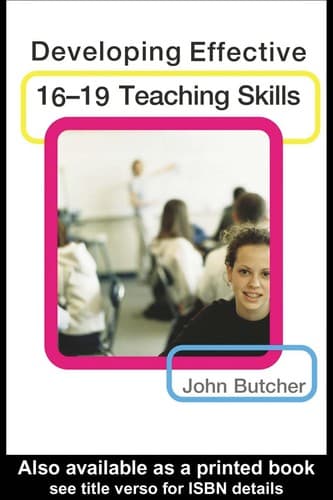 Tapa de Developing effective 16-19 teaching skills