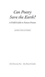 Tapa de Can poetry save the earth?