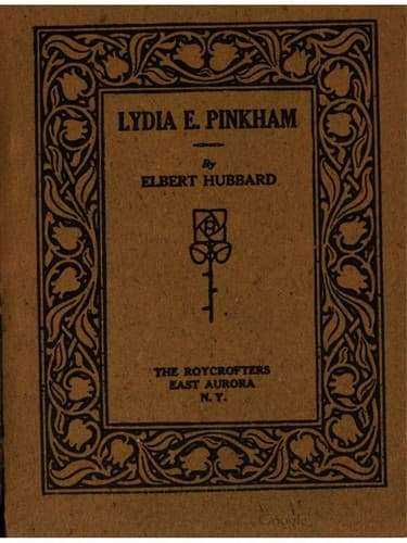 Tapa de Lydia E. Pinkham
