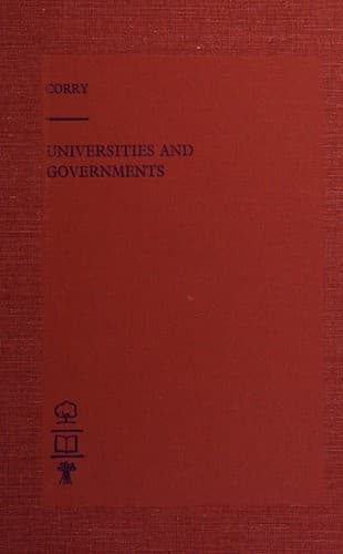 Tapa de Universities and governments