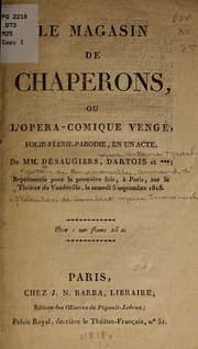 Tapa de Le magasin de chaperons