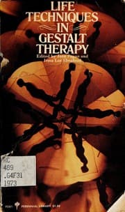 Tapa de Life techniques in gestalt therapy